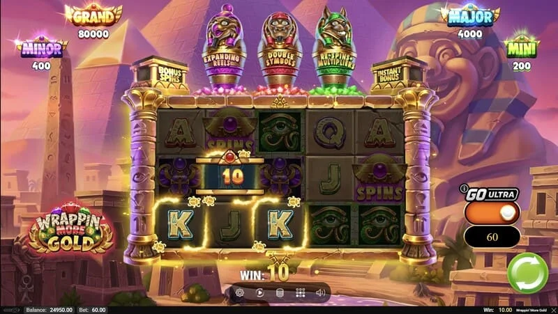 Wrappin' More Gold – laimėjimas pagrindiniame žaidime