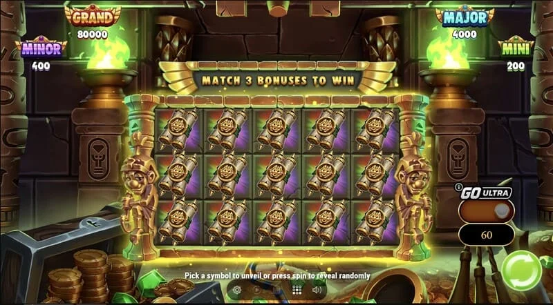 Wrappin' More Gold – Collect & Win tinklelis su augančia mumija