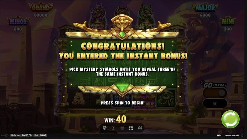 Wrappin' More Gold – integruoto raundo paleidimas